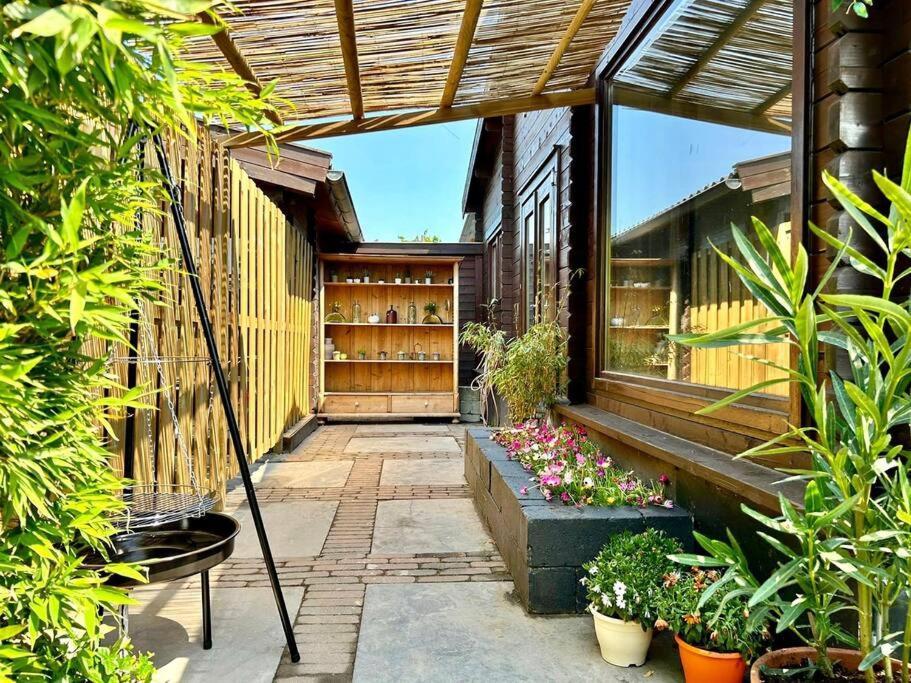 Jungle Style Lodge With Jacuzzi ,Sauna And Garden Near Amsterdam Vijfhuizen Luaran gambar