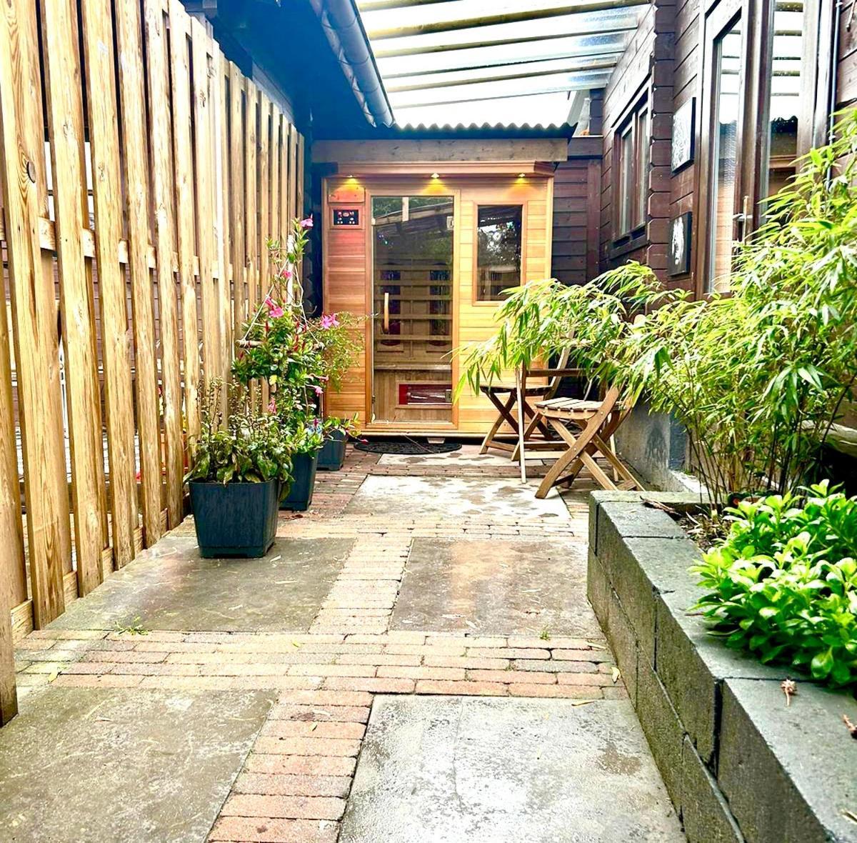 Jungle Style Lodge With Jacuzzi ,Sauna And Garden Near Amsterdam Vijfhuizen Luaran gambar
